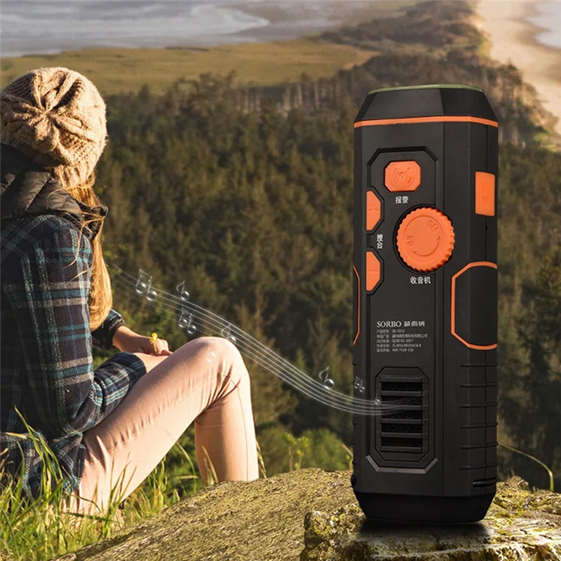 【ساخن】مصباح يدوي متعدد الوظائف دينامو للمشي لمسافات طويلة والتخييم كرنك اليد دينامو مصباح يدوي للطوارئ LED