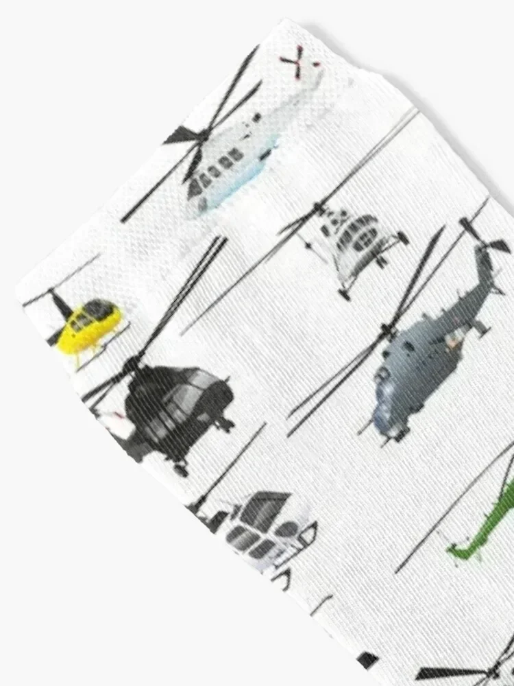 Multiple Helicopters Socks snow christmas gifts new year Women's Socks Men's