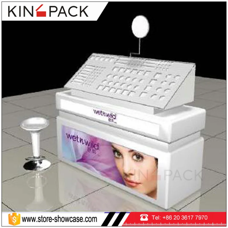 Custom. professional LED-Licht Make-up Tisch Kosmetik Display Stand zum Verkauf