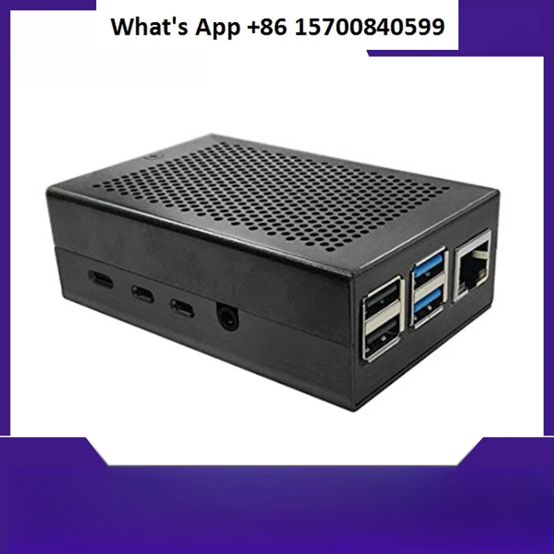 

4B shell Raspberry Pi 4th generation b aluminum alloy, universal shell, heat dissipation shell