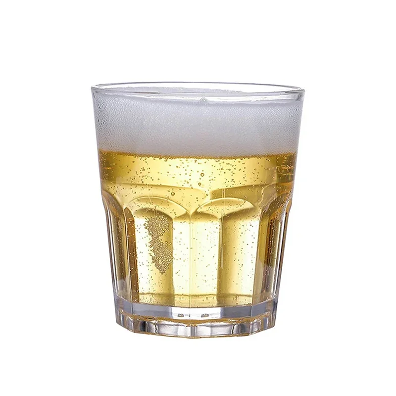 أكواب البيرة البلاستيكية الاكريليك شفافة مقاومة للسقوط أكواب سميكة النبيذ بار KTV الأعمال أكواب الشرب قابلة لإعادة الاستخدام لوازم المطبخ #6