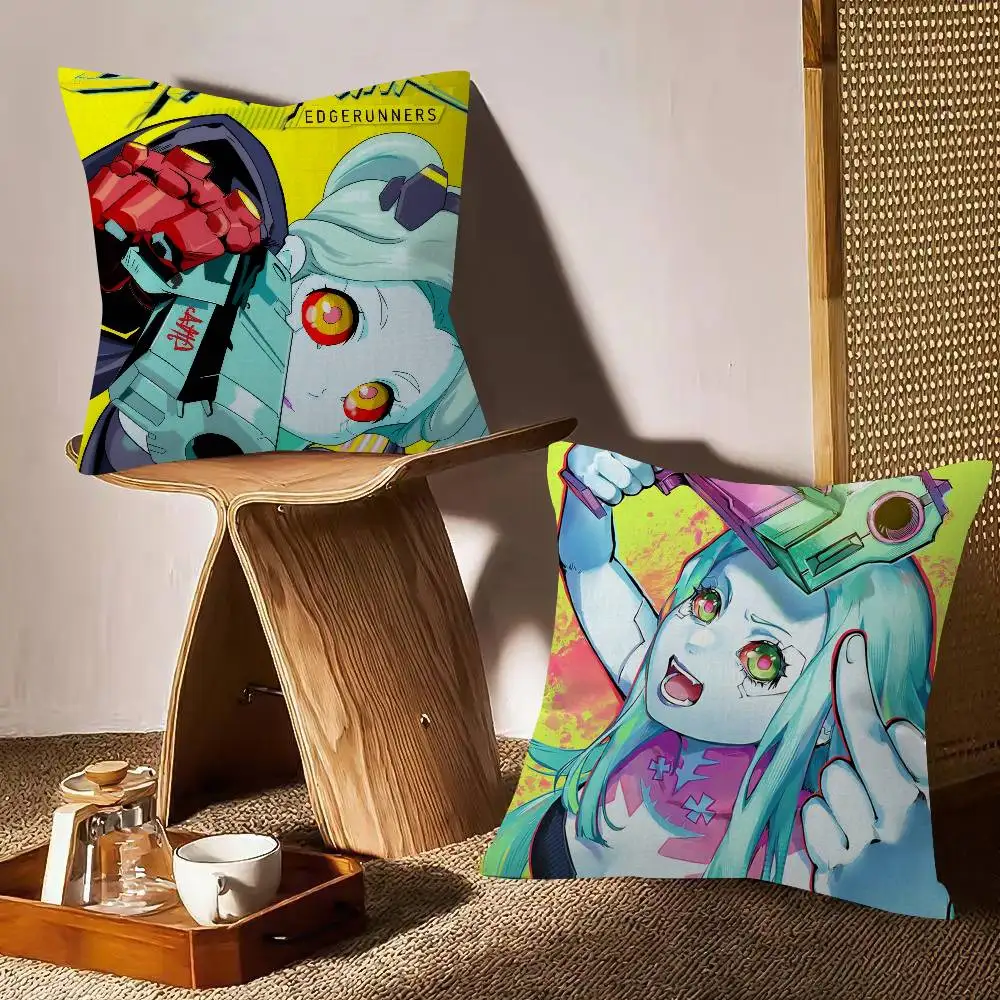 Game Samurai C-cyberpunk Rebecca  Pillowcase toon Gift Cushion Cover Bedroom Home Sofa Chair Seat Decor pillow case