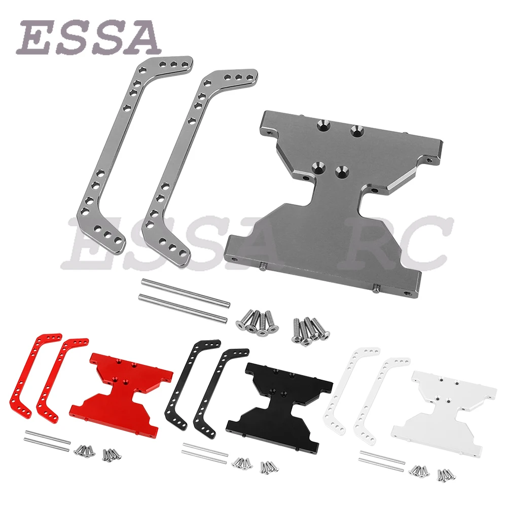 Nuova piastra inferiore in alluminio Wave Box per 1/10 RC Crawler Axial Capra 1.9 UTB F9 AXI03004 parti di aggiornamento