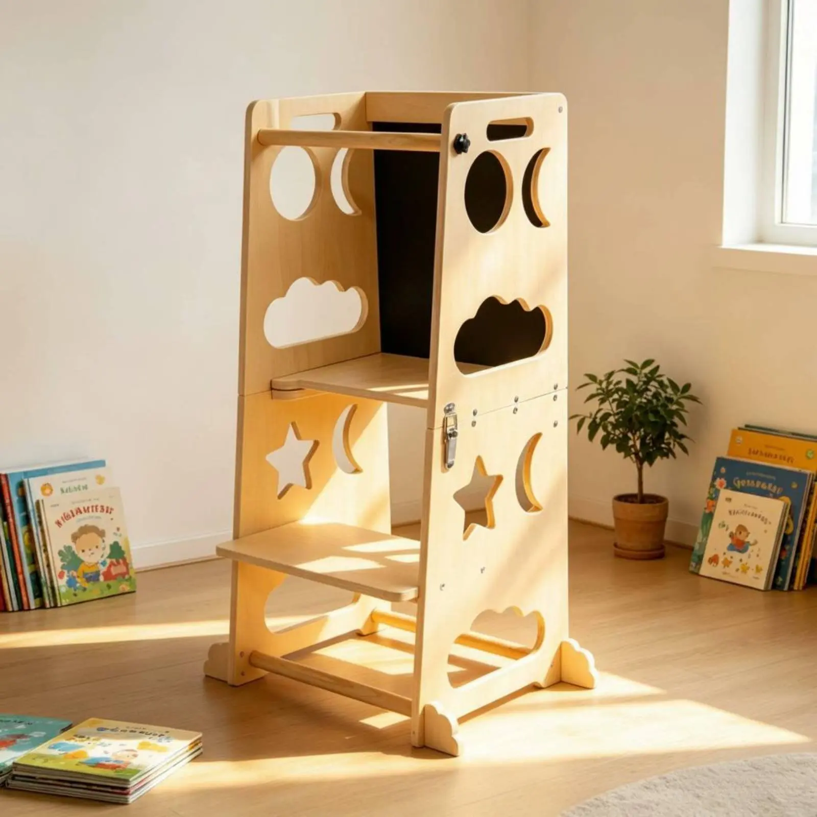 supporto-attivita-4-in-1-con-lavagna-pieghevole-sgabello-per-bambini-con-tavoletta-design-sicuro-per-stare-in-piedi-arredamento-per-bambini