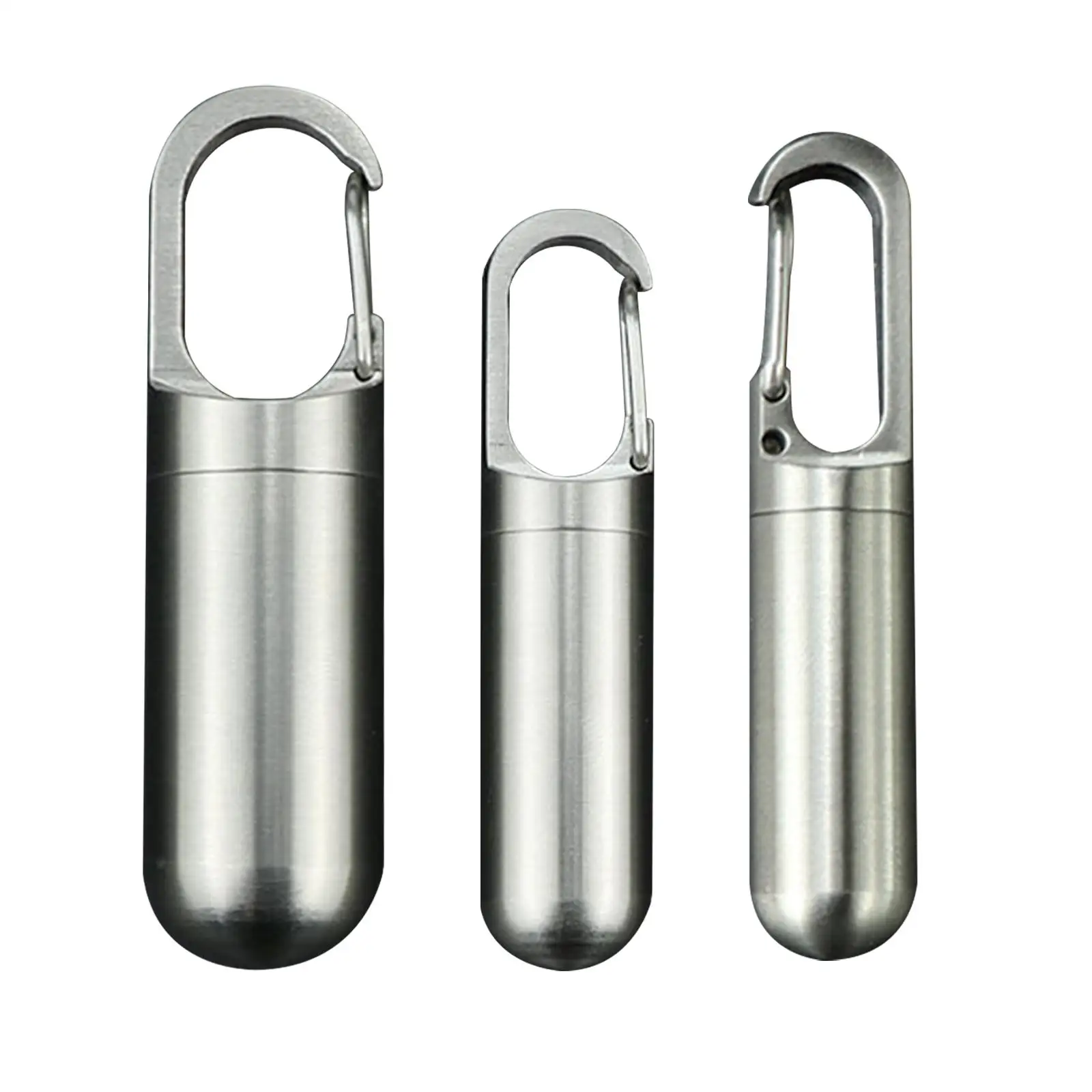 Small Pill Box Portable Mini Pill Dispenser Storage Box Keychain for Outdoor