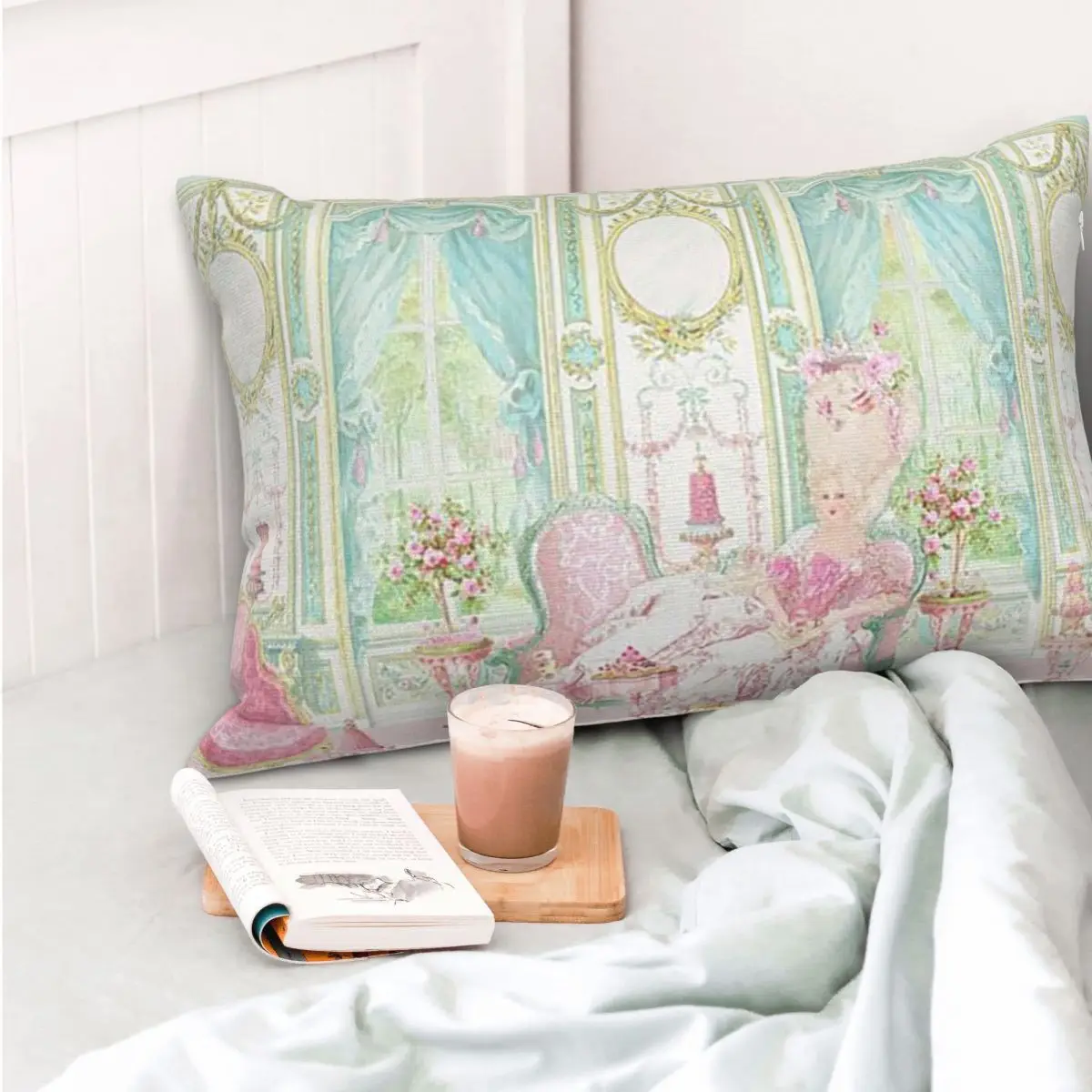 

Marie Antoinette The Pink Room Rectangle Pillowcase Cushion Cover Decor Bedroom Bed Home Comfort Throw Pillow