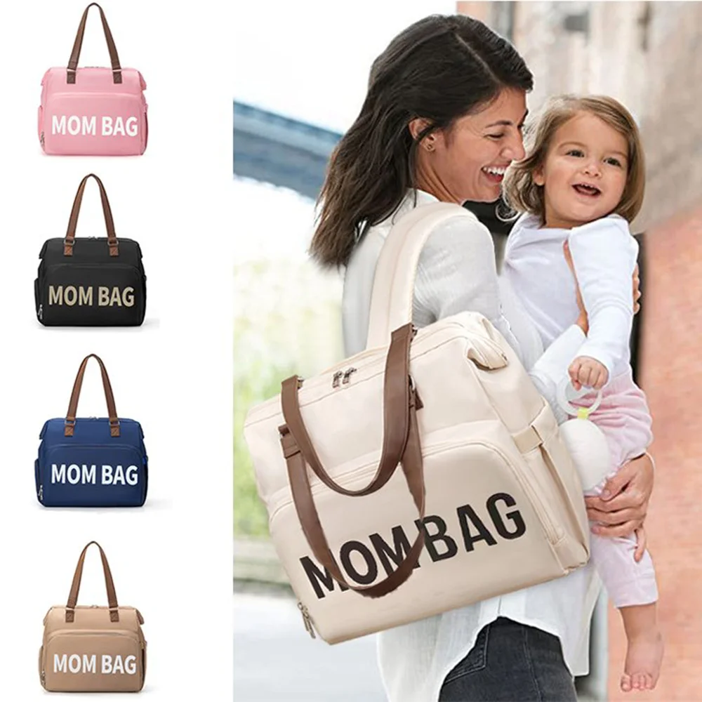 Large Capacity Diaper Bag Mommy Bag Multifunctional Baby Care Backpack Front Bottle Pocket Nappy Organizer Stroller Travel Bag