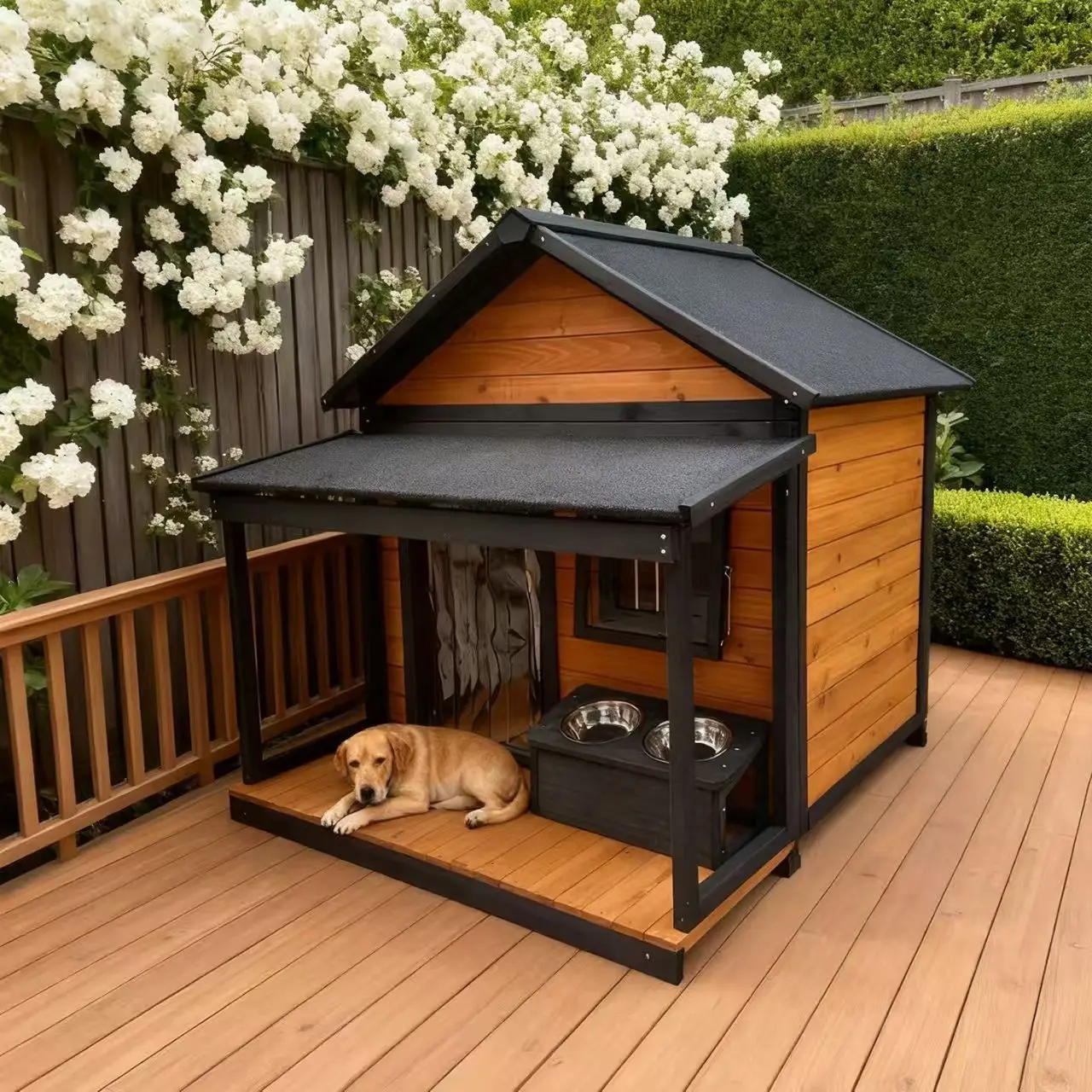 Luxury Dog Bed Outdoor Dog Beds Dog Pen Outdoor Pet Beds Wood Beds  Electric Heating Pad