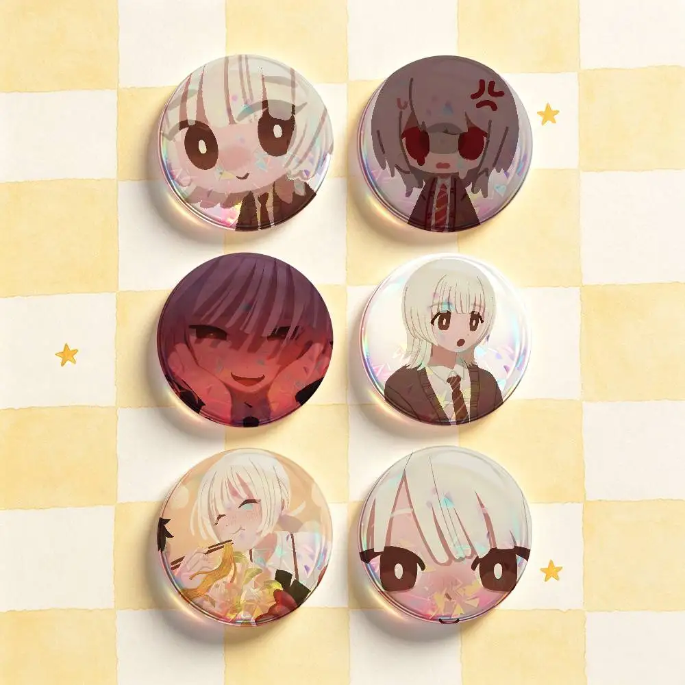 S-Saihate Station T-Tatsunami Shion Badges 25 32 44 58 75 mm Round Customizable Wholesale Fan goods Self-made fan freebies