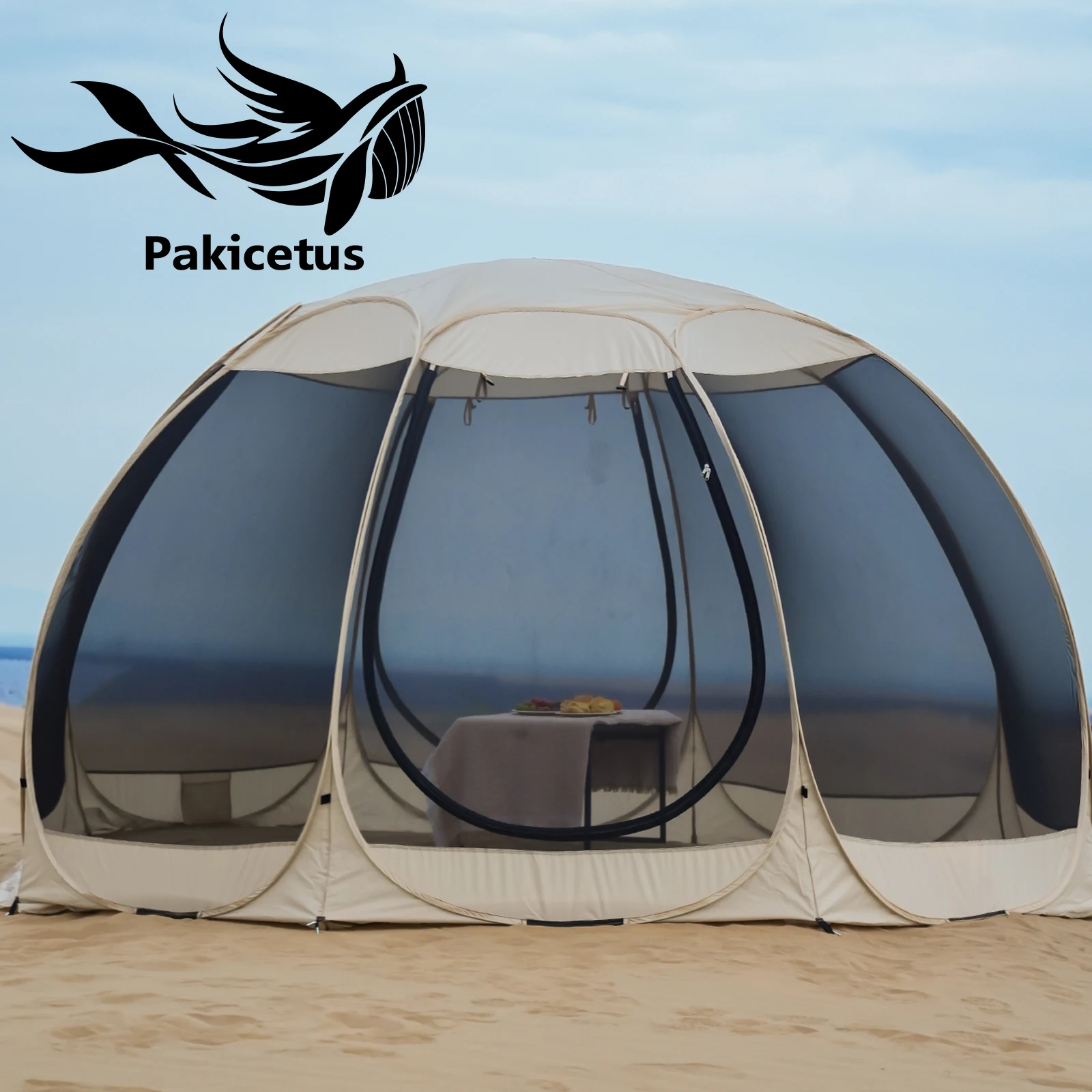 Gazebo Pop Up - PAKICETUS Pop‑up Screen Tent 4‑6 Person