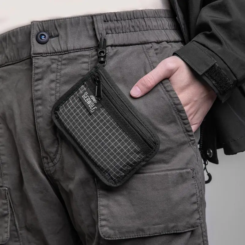 Compact Organizer Pouch with Ultralight Durable Grid Design and Zipper for
