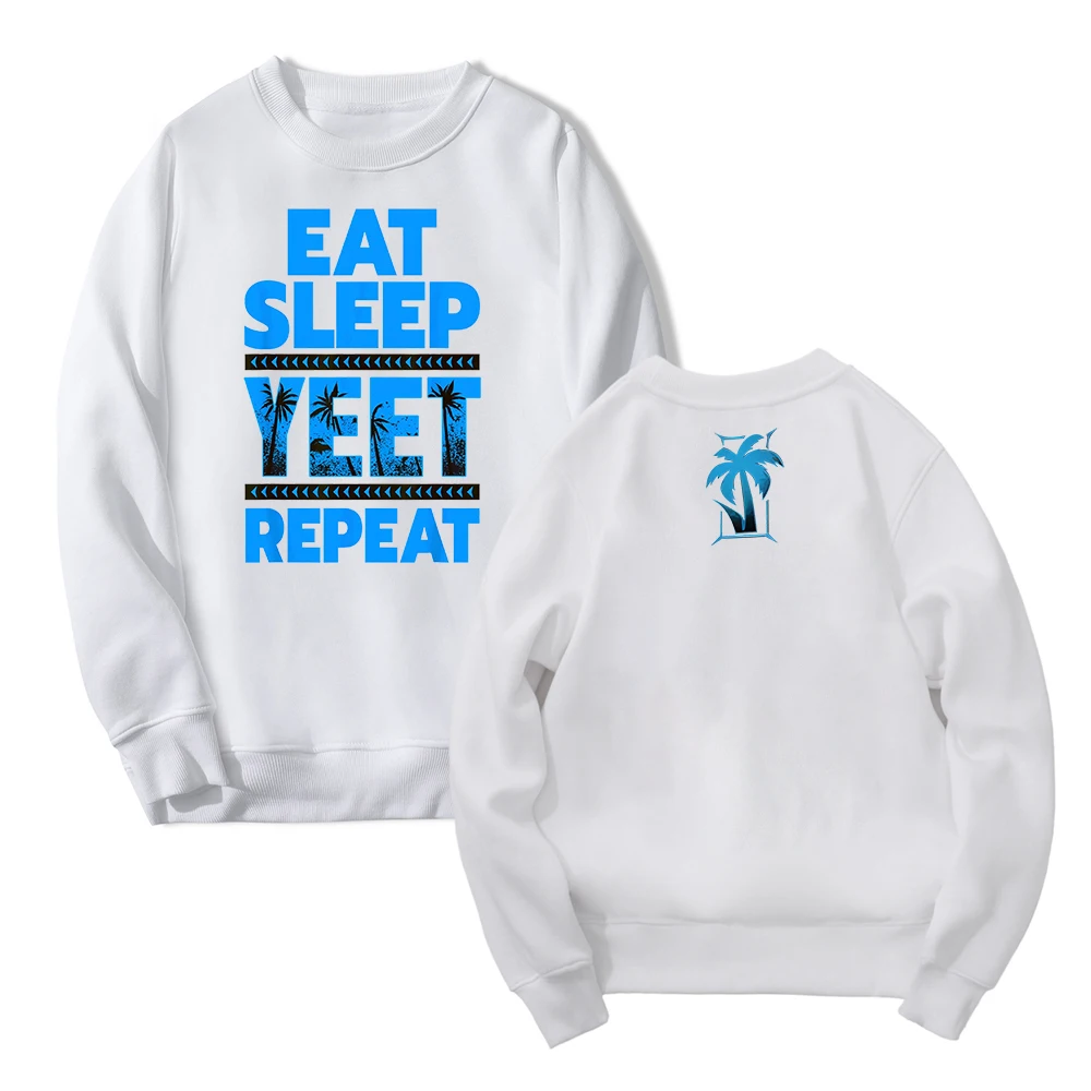 Jey Uso Eat Sleep Yeet Repeat Bluza Unisex Crewneck Long Sleeve Streetwear Kobiety Mężczyźni Moda Odzież