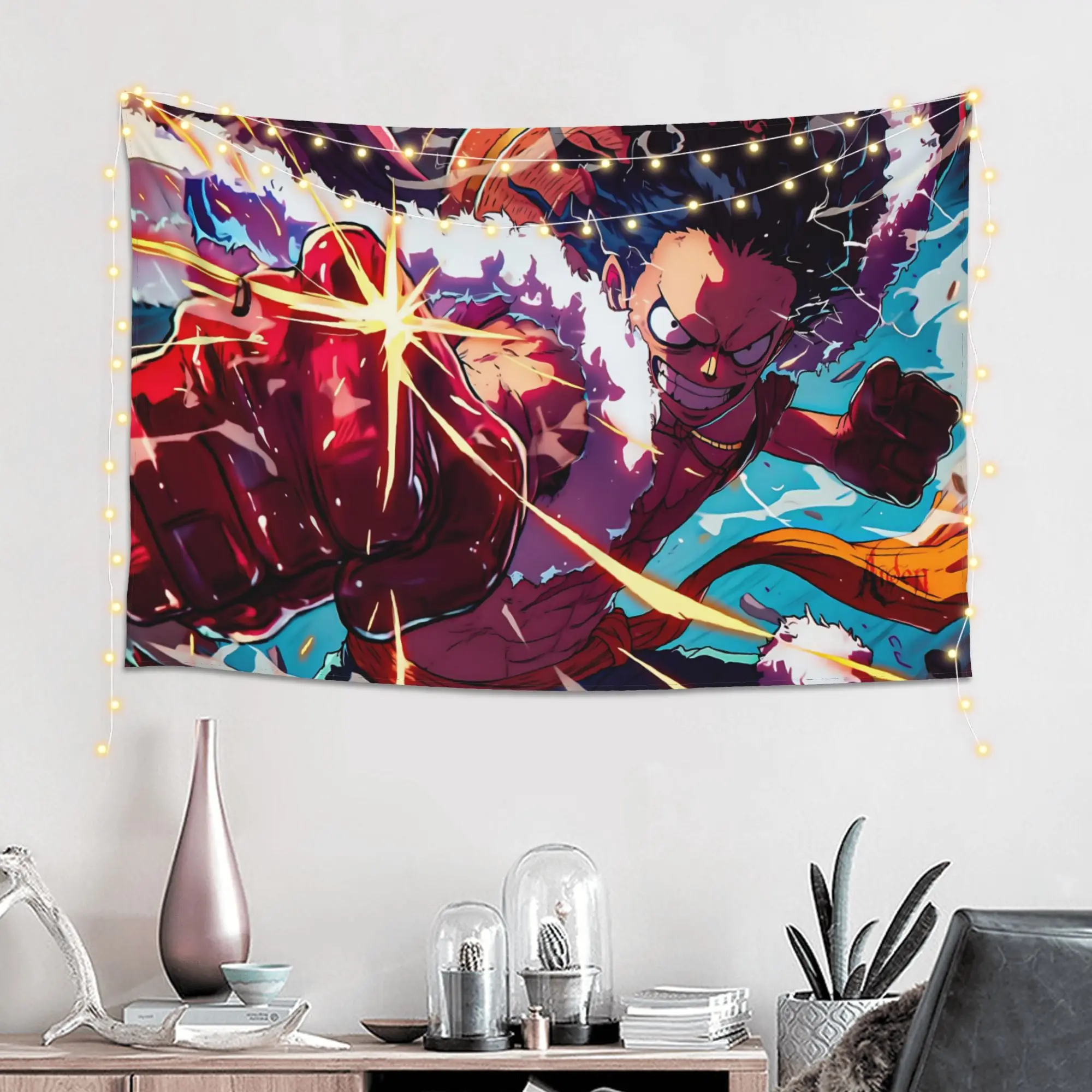 Cutecore Anime One Pieces Tapestry Bedroom Decoration  Wall Hanging Blanket Tapestry Cool Stuff For Room