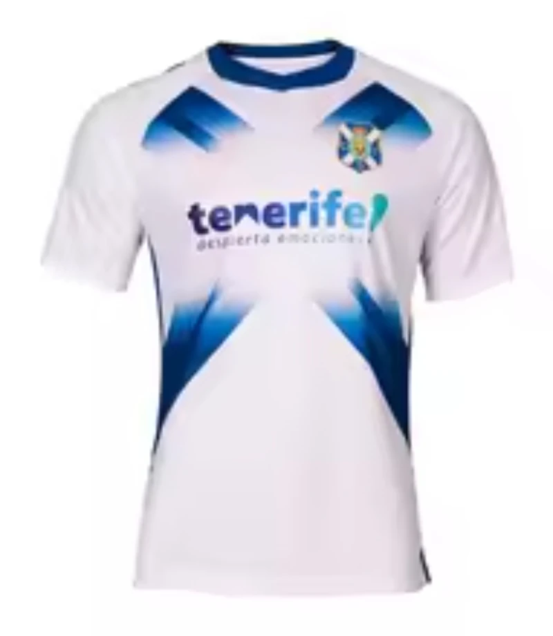 24-25 Tenerife Football Jersey Print Fast Dry Mesh Short Sleeve Match Training Spain Fan Casual Sports Tops for Men Children