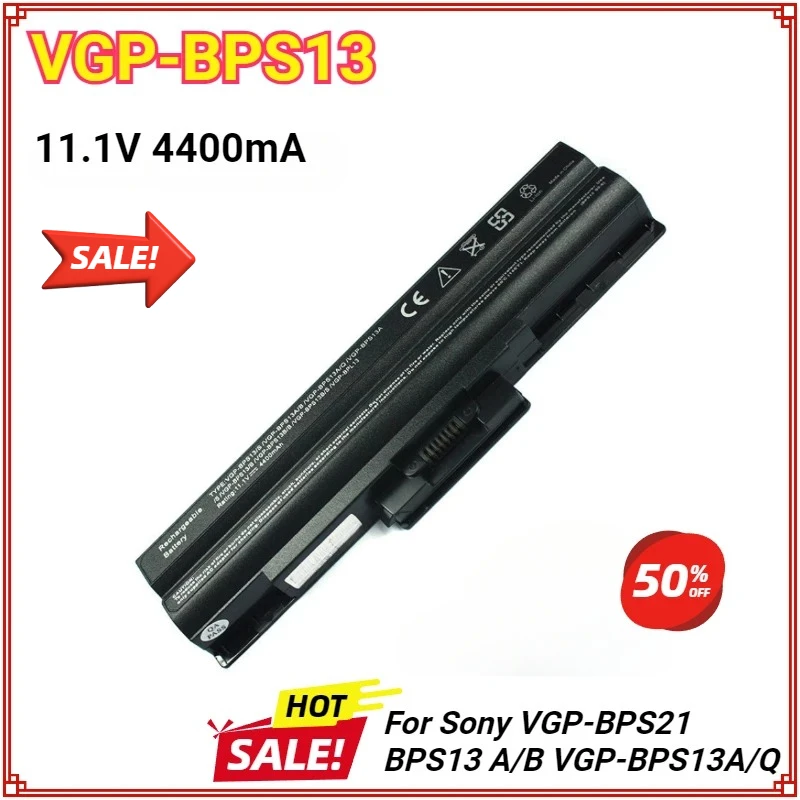 VGP-BPS13 VGP-BPS21 Battery for Sony BPS13A/B  VGP-BPS13A/Q VGP-BPS13A/S VGP-BPS13/B VGP-BPS13B/S VGP-BPL13  6cells 11.1V 4400mA