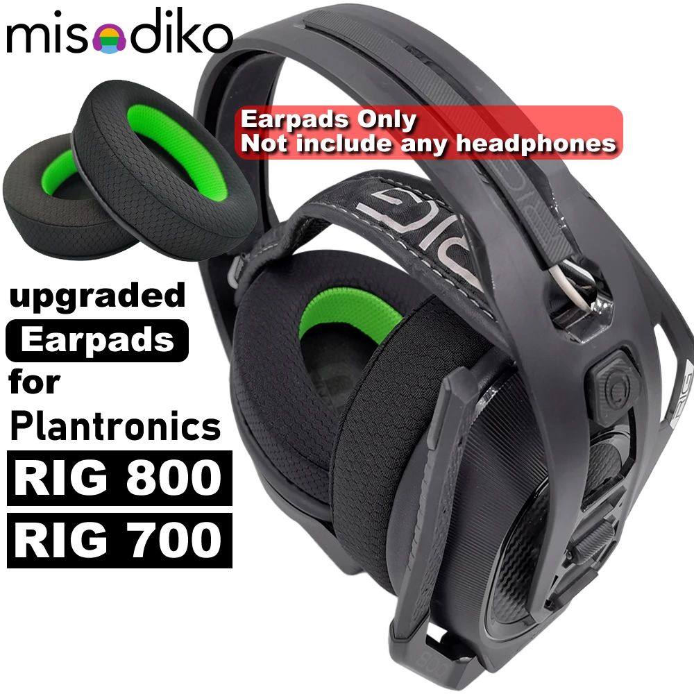 

misodiko Upgraded Ear Pads Cushions Replacement for Plantronics RIG 800 PRO/ 800LX/ 800HS/ 700HX/ 700HS Gaming Headset