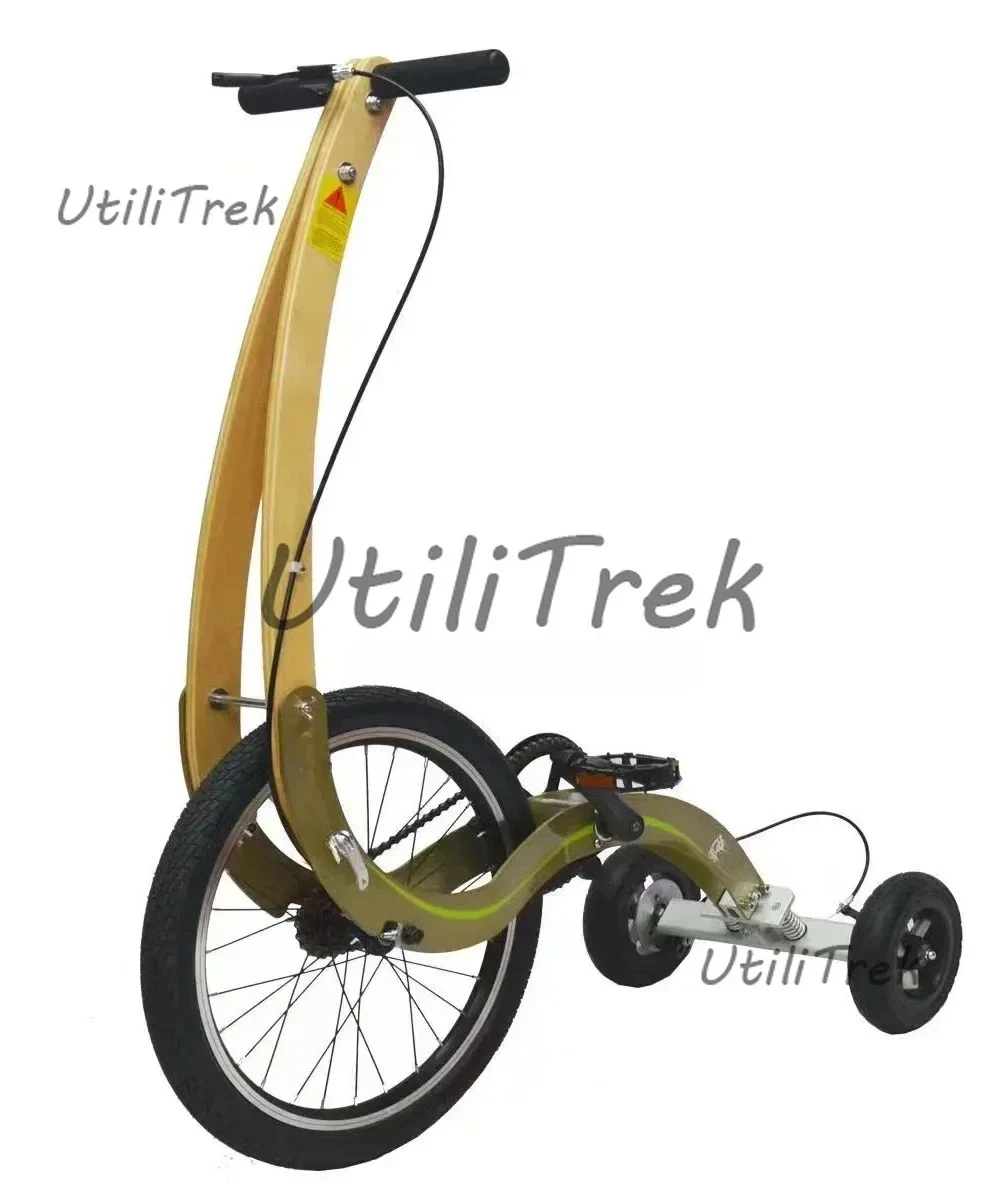 20 Inch Large Wheel Folding Fitness Standing Bike, Full Body Exercise, Half Bike Exercise, Balance Training