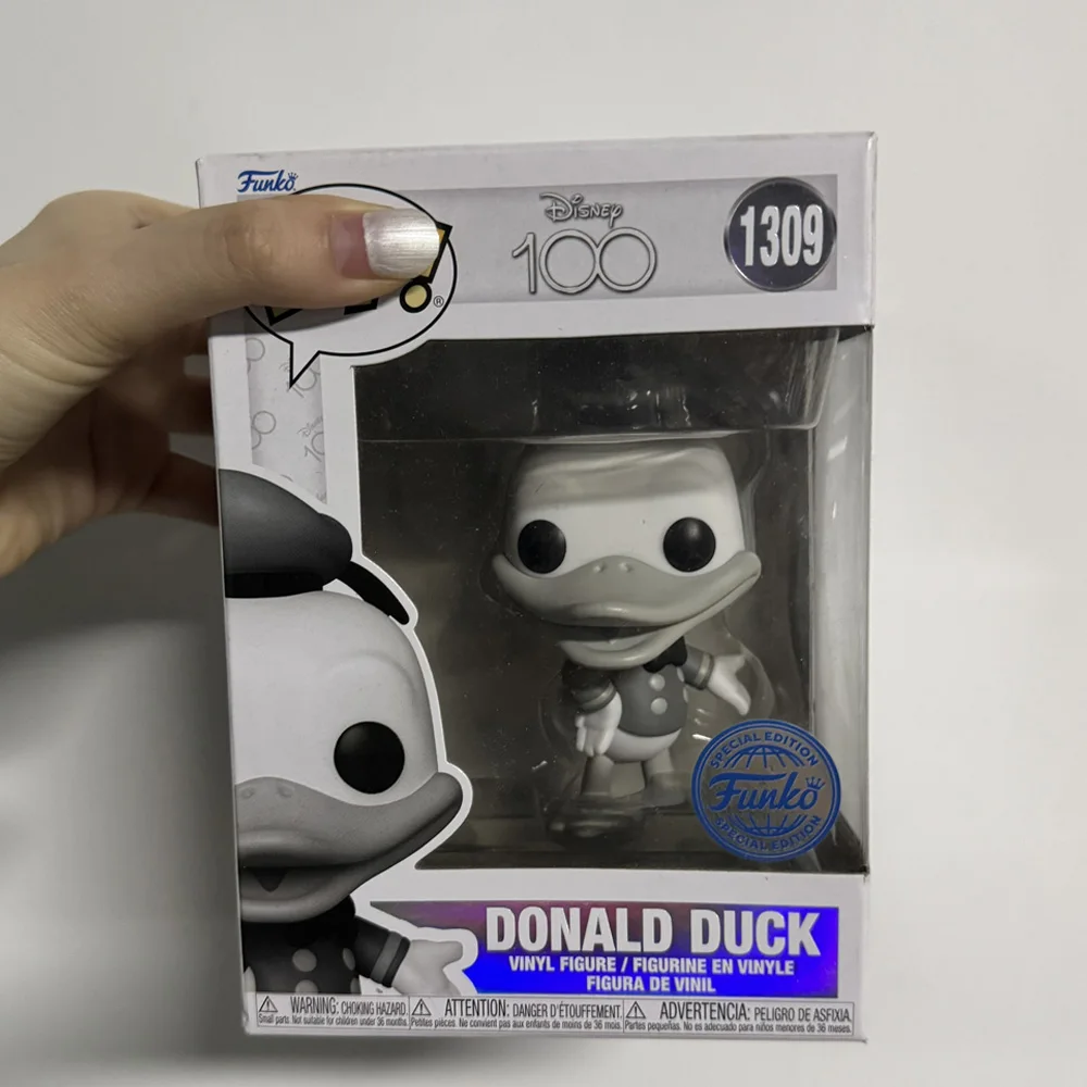 Recién llegados Funkos Disney 100th - Pato Donald (Vintage) # 1309 Pops figuras de acción de vinilo exclusivas juguetes muñecas regalos para niños