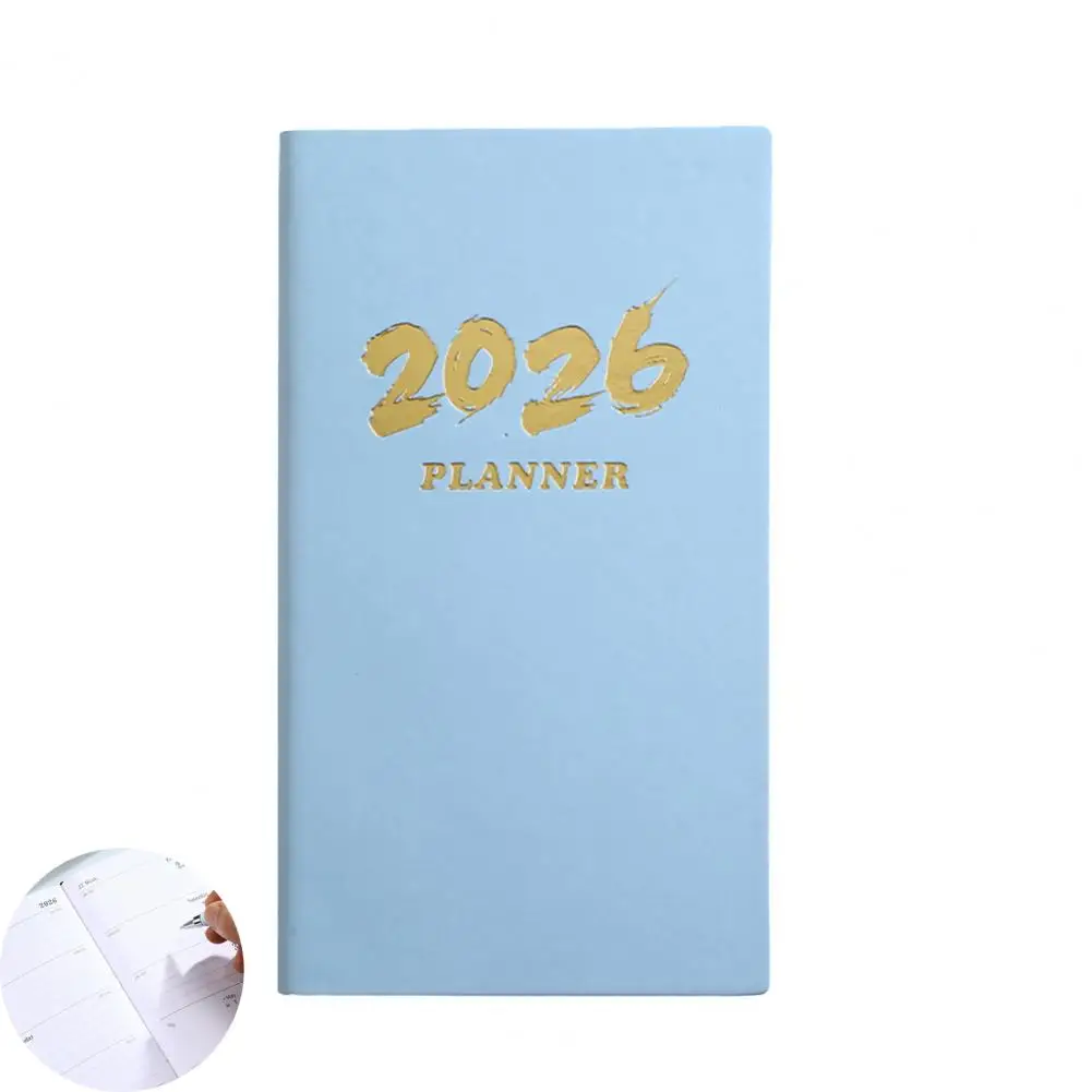 مخطط 2026 مع أشرطة مرنة مخطط جدول انسيابي 2026 مخطط جدول الأعمال منظم إدارة الوقت المبسط 12 شهرًا