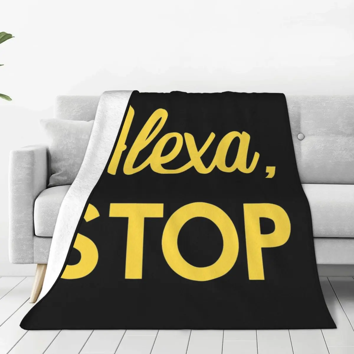 Alexa, Stop Solar Opposites Blankets Soft Warm Flannel Throw Blanket Bedding for Bed Living room Picnic Travel Home Couch