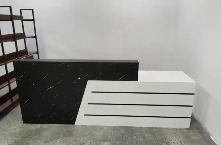 

2025 New Quality, Simple Functionality, Reception Desk, Education and Training Bar, Customized Corner Paint Counter