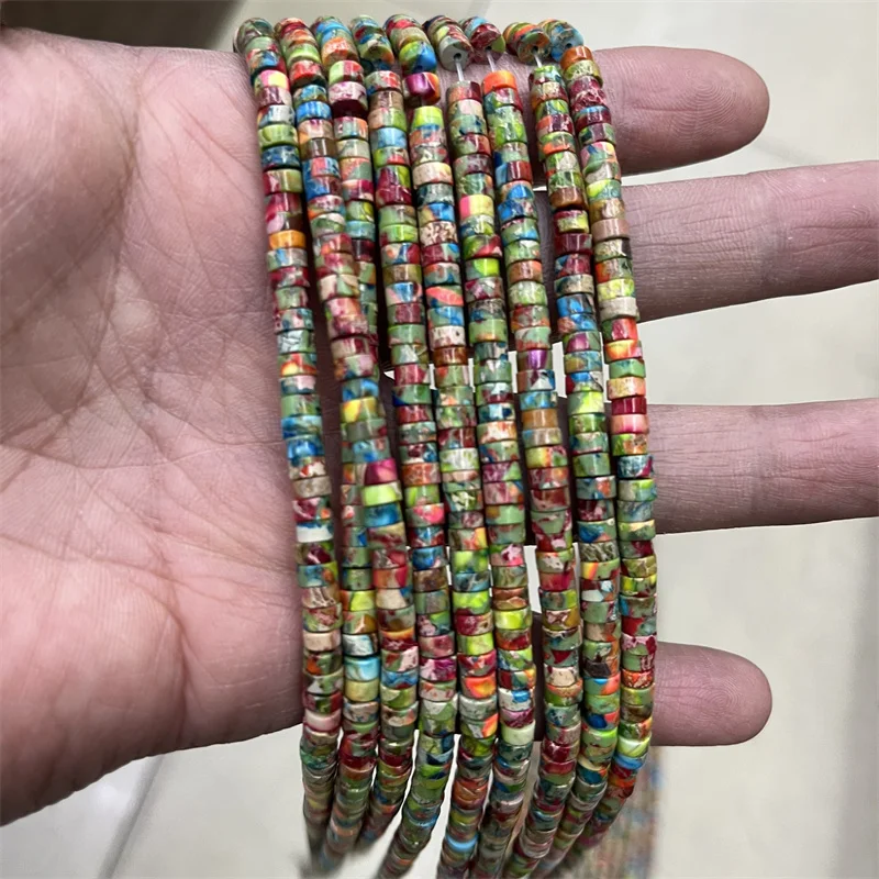 2*4 مللي متر 3*6 مللي متر هيشي الإمبراطوري الأفعى الفيروز جاسبر جوهرة حجر الخرز فاصل فضفاض القرط قلادة مجوهرات سوار DIY الأحجار الكريمة #3