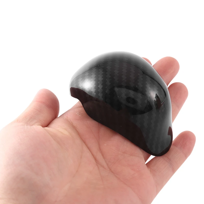 Carbon Fiber Car Automatic Gear Shift Knob Decoration Cover For Honda Civic 9Th AT 2012 2013 2014