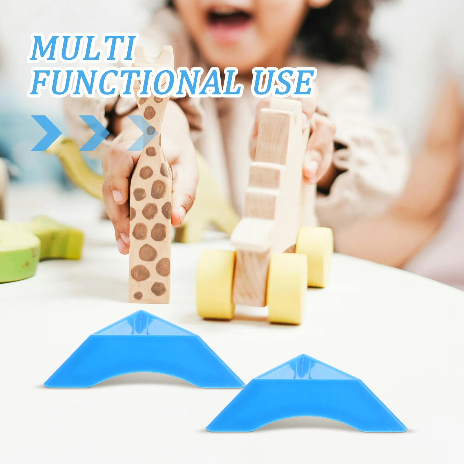 20Pcs Holder Stable Triangle Base Stand Colorful Puzzle Cube Display Organizer for Home Office Competition