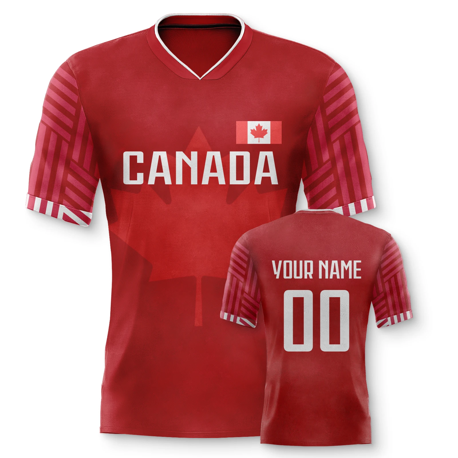 Custom Canada Football Shirt Personalized Name Number Soccer Team Jersey for Men Women Kids S-4XL