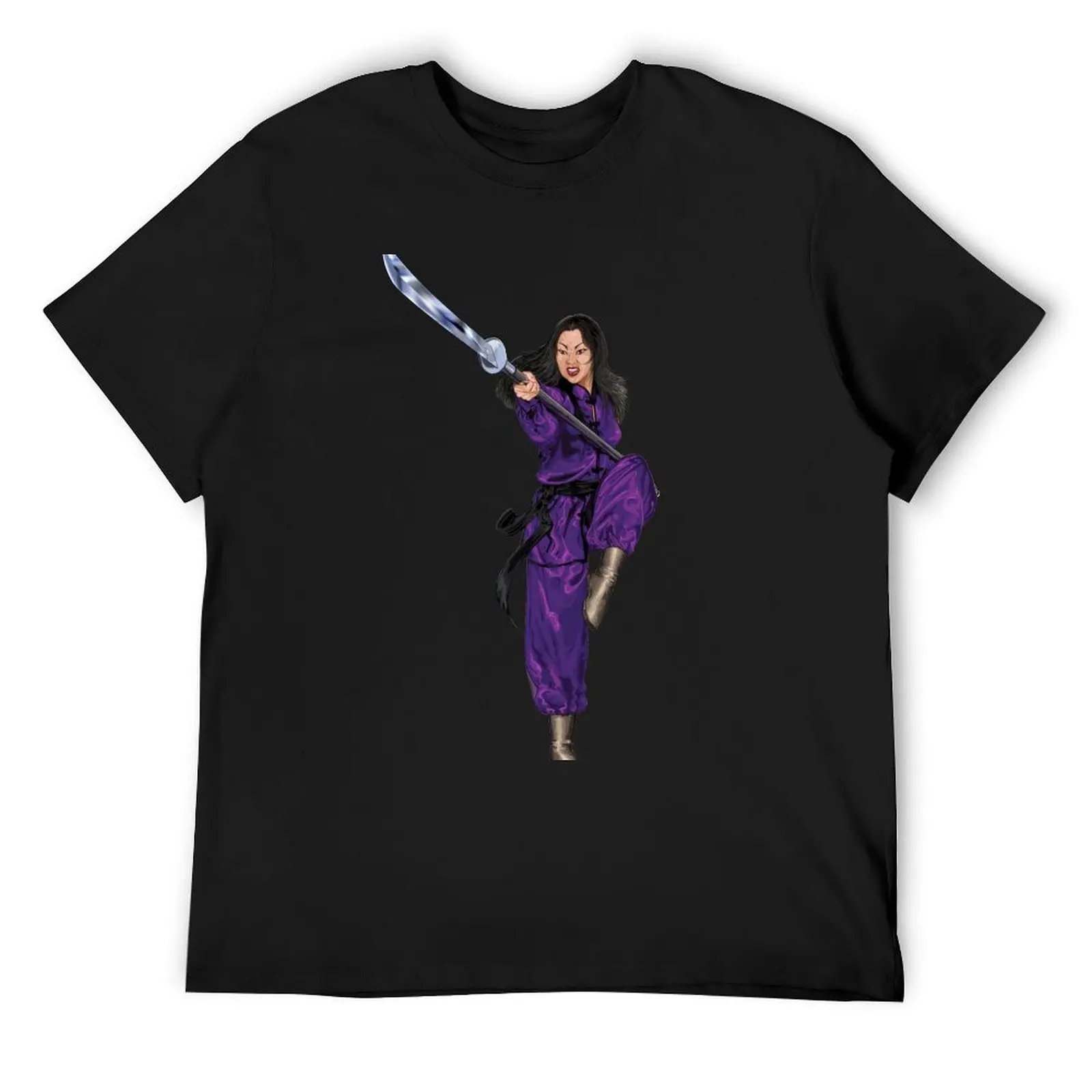 Mulan in Purple T-Shirt sweat anime t shirts vintage t shirts mens t shirts top quality