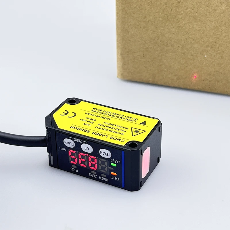 High-precision 0.001 laser precise displacement ranging sensor for thickness measurement with high RS485 analog output capabilit
