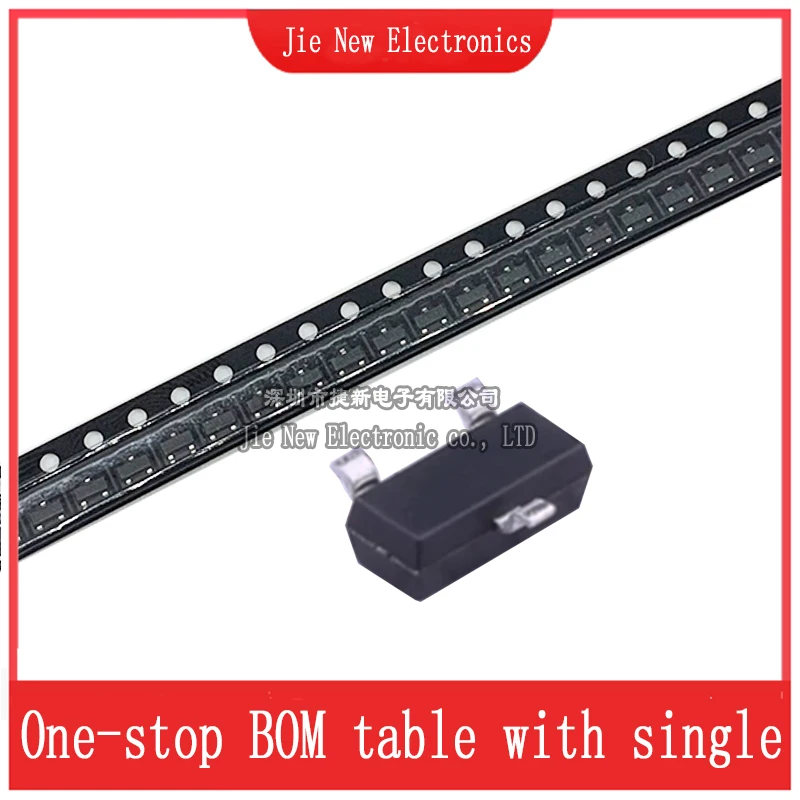 100 PIÈCES MMBTA55 2H MMBTA56 2GM MMBTA05 1H MMBTA06 1GM SOT-23 Transistor SMD