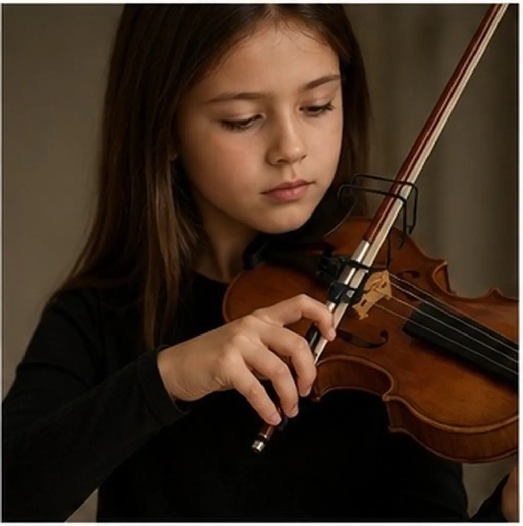 Violin Bow Straightener for Beginners Dual-Track Metal with Soft Silicone Holder Bow Alignment Guide Violin Playing