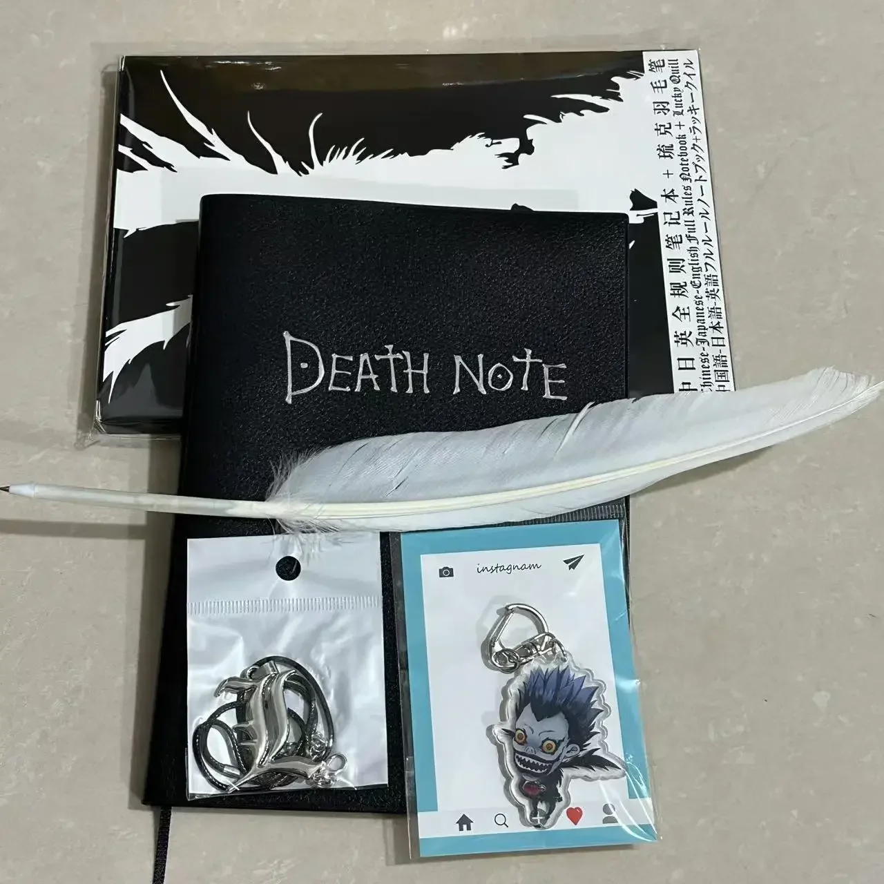 Death Note Anime Notebook, Light Yagami Character Prop Book, Collector's Item for Fans, Manga Replica Diary view 3