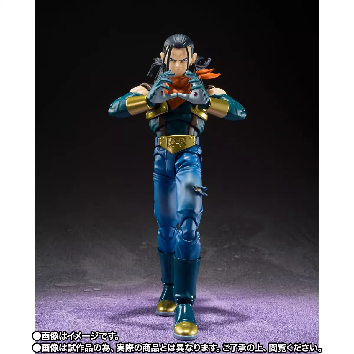 Original BANDAI S.H.Figuarts PB Anime Figure Dragon Ball GT SUPER 17 Action Figurine PVC Model Collection Toys