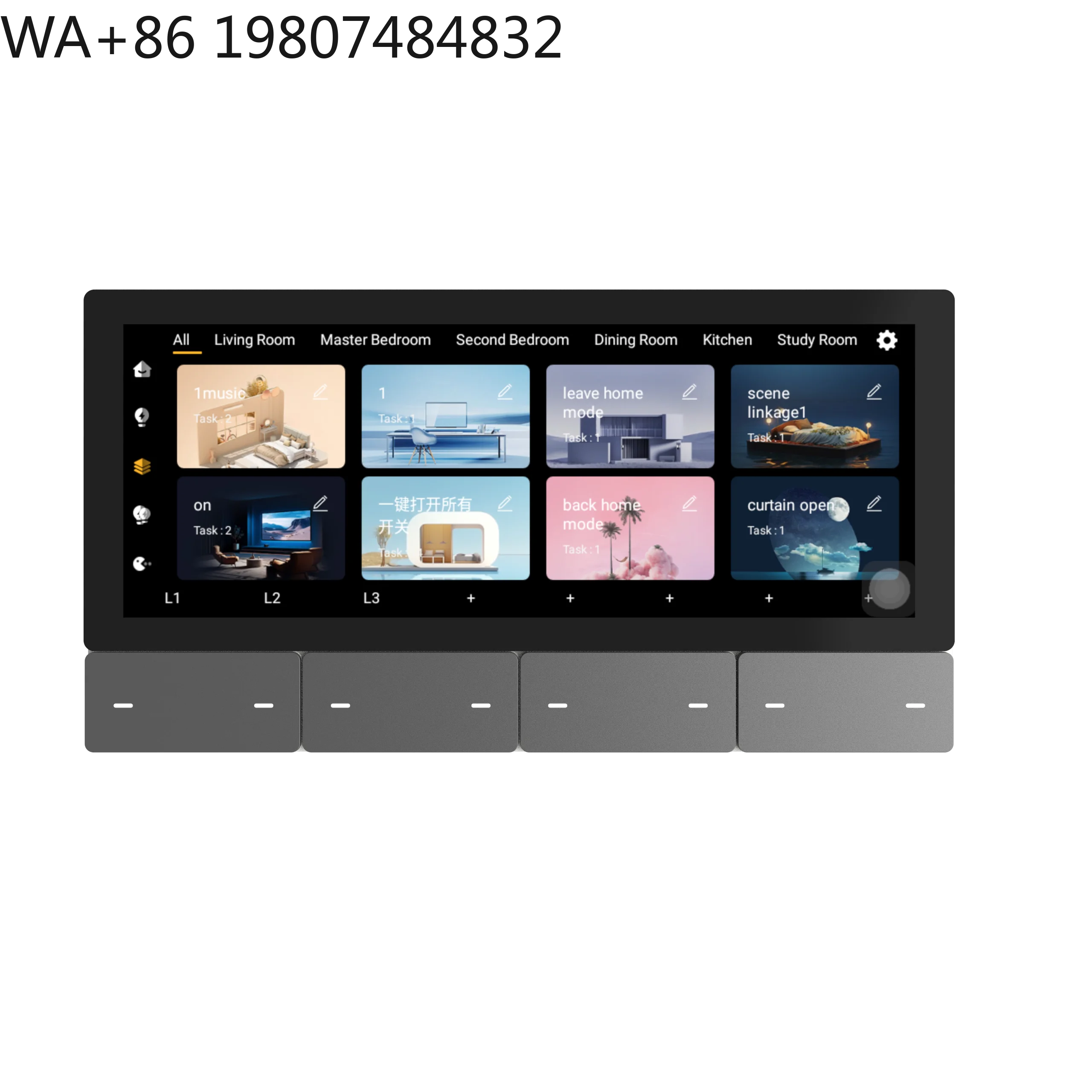 4/6/7/8/10/12 Inch F5 Multi-function Smart Home Central Controller Touch Screen WiFi Zigbee Wall Automation Panel