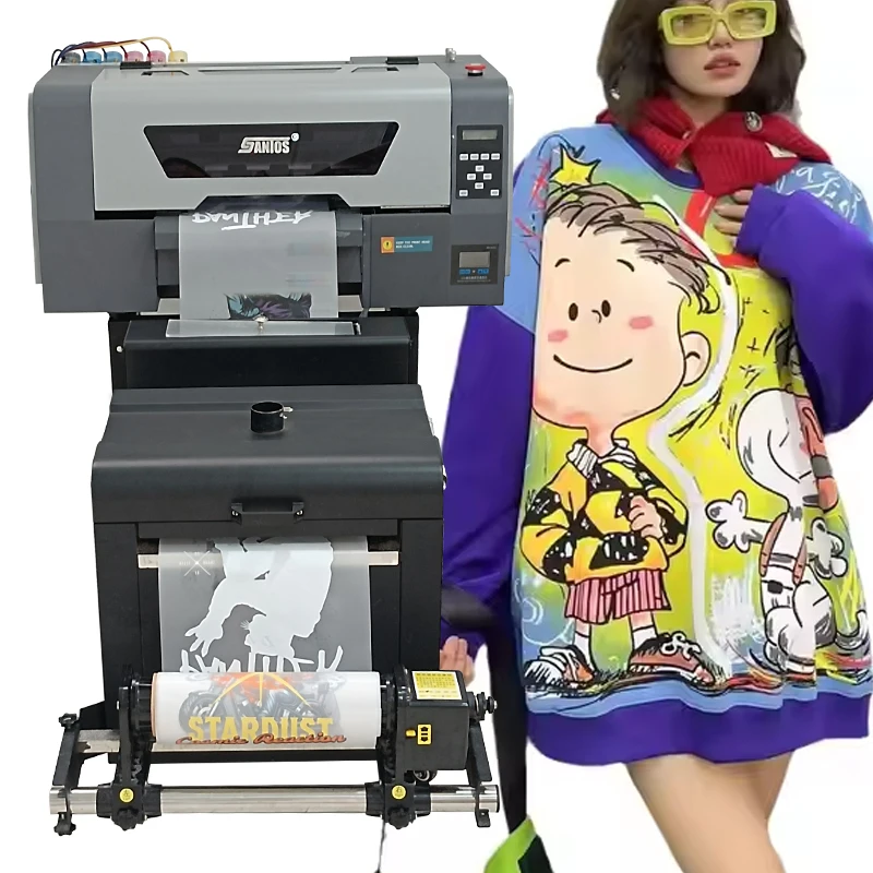 A3 DTF inkjet printer with heat transfer t-shirt multicolor printer machine direct to film printer with dual XP600/i3200A1 heads