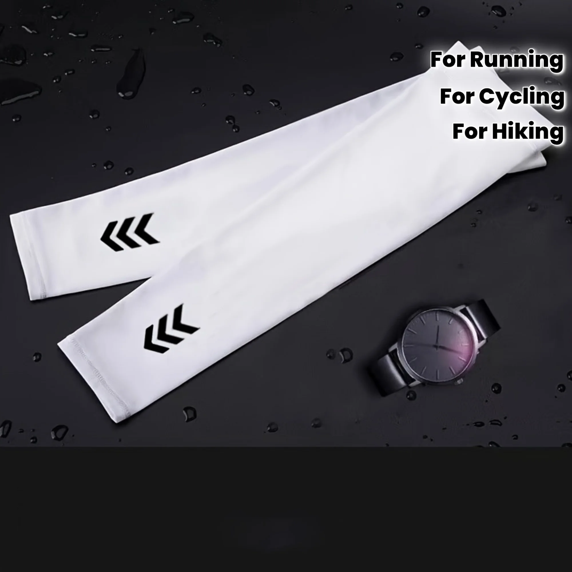 

A pair of summer arm guard sleeves unisex cold silk arm guard sleeves outdoor sports cycling running mountaineering