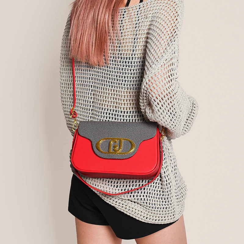 Luksusowa torebka damska inspirowana stylem paryjskim, o minimalistycznym, vintage wyglądzie i dużej pojemności.