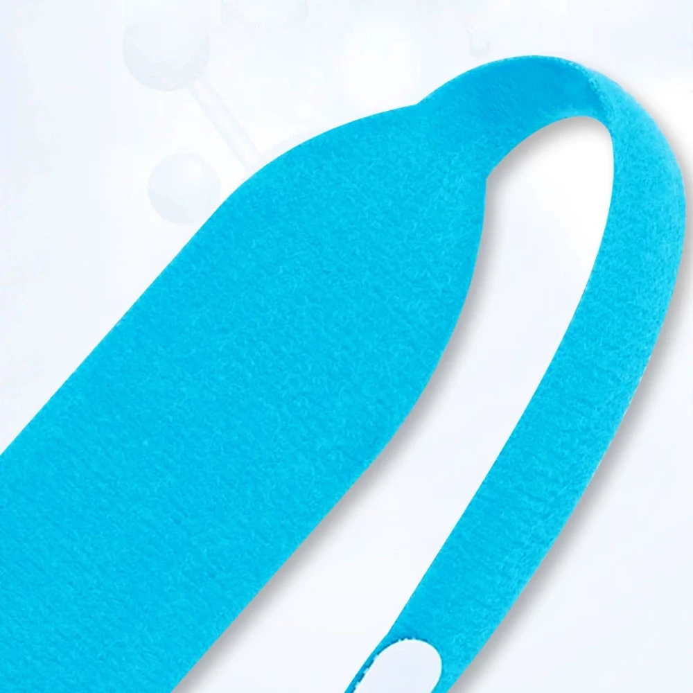 1pc 64cm Tracheostomy Tube Collar Holder Hook&Loop Closure Reusable Tracheostomy Ties for Post Neck Surgery Soft Adjustable Band