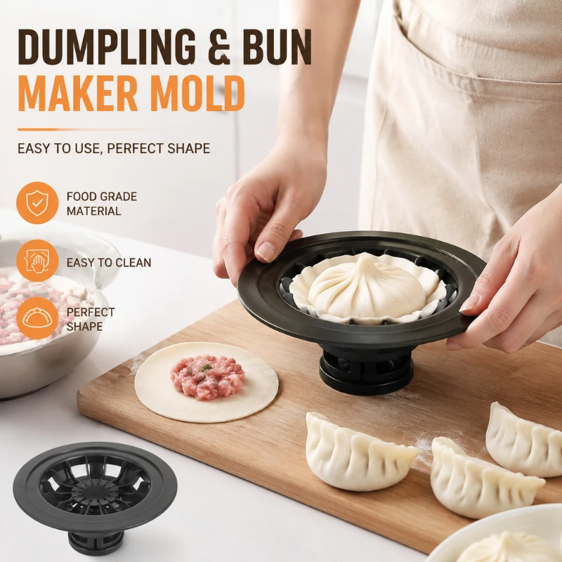 Adjustable Plastic Steamed Stuffed Bun Mold, Suitable for Homemade Steamed Stuffed Bun, Non-Stick, Easy Demoulding