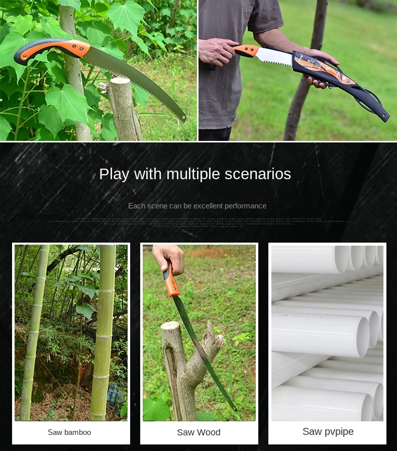 Hand Saw Gardening Garden Saw Woodworking Saw Tree Branch Saw Outdoor Logging Waist Saw Fruit Branch Fruit Tree Hand Saw