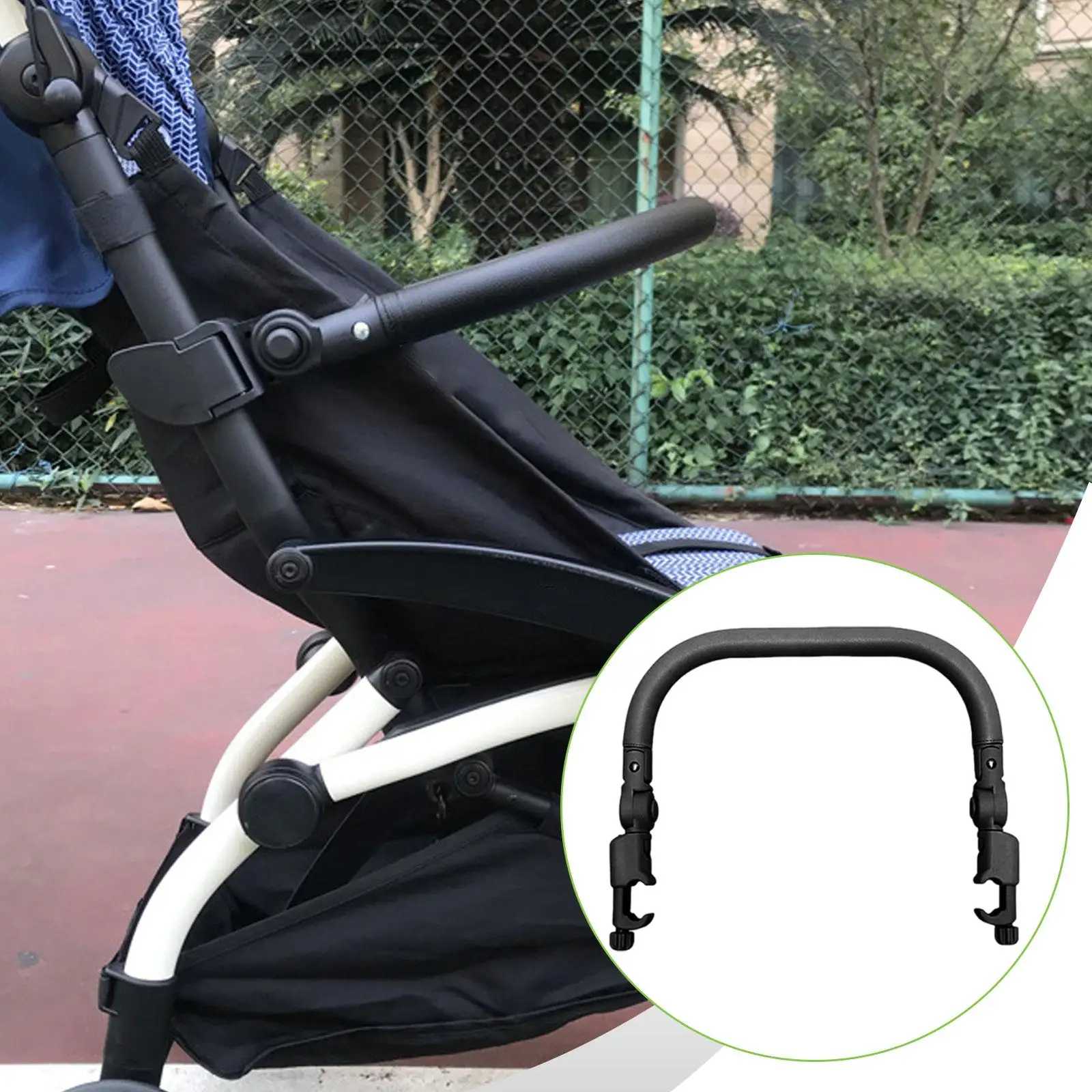 

Stroller Guardrail Armrest Adjustable Angle Stroller Accessories for ST208