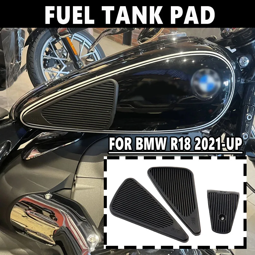 

FOR BMW R18 2021-UP NEW Motorcycle Accessory Black Side Fuel Tank Pad Top Gas Tank Protective Sticker For BMW R18 Classic 2021UP