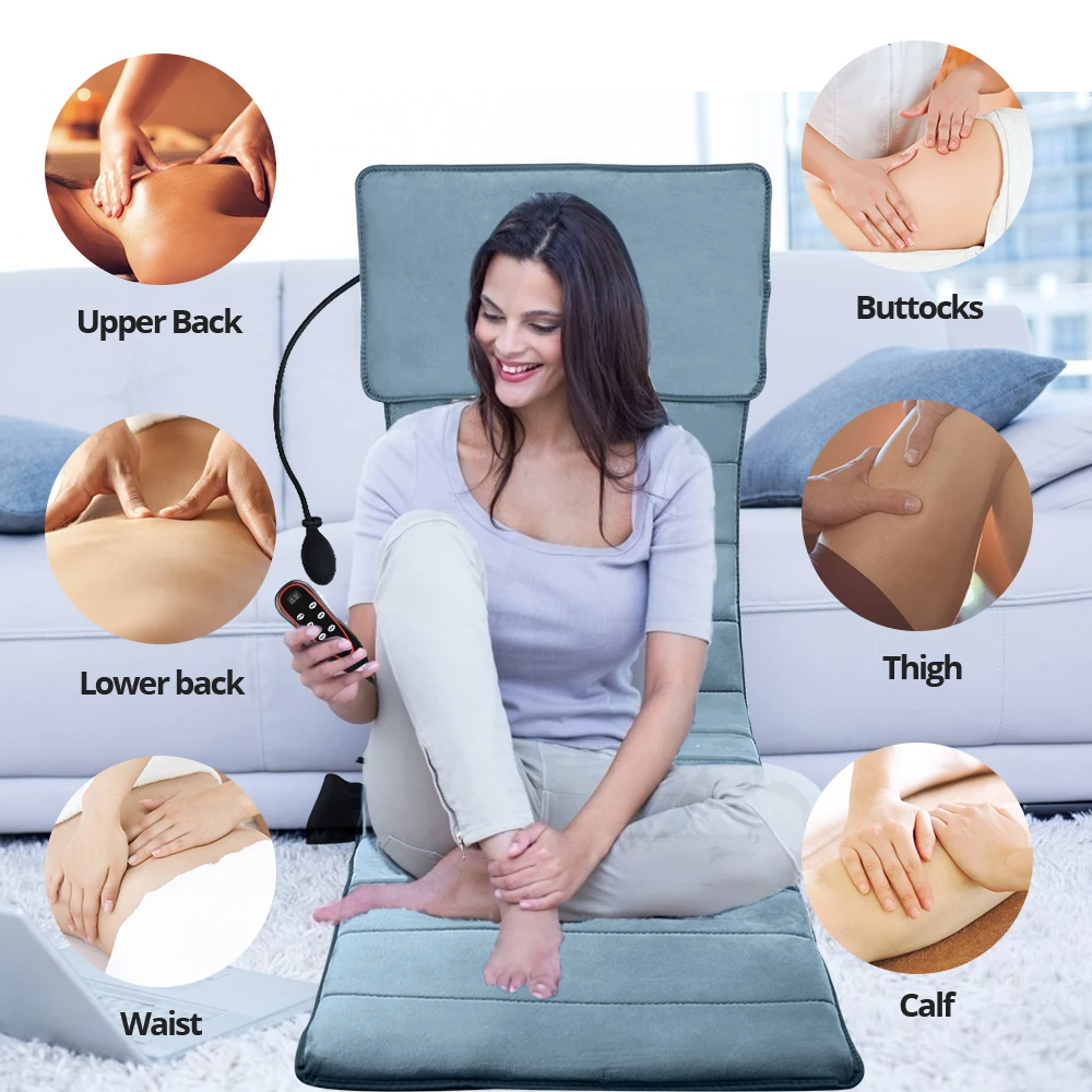 

Body Massager Far Infrared Back Massage Pads Fatigue Relief Vibration Mattress Chair Cushion Health Care Mat Electric Equipment