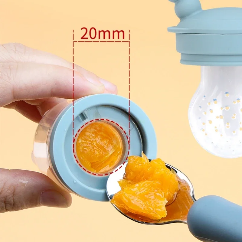 Baby Food Grade Silica Gel Baby Pacifiers Fruit Feeder and Healthy Way To Grind Fruits and Vegetables for Baby\'s Meal Feeding