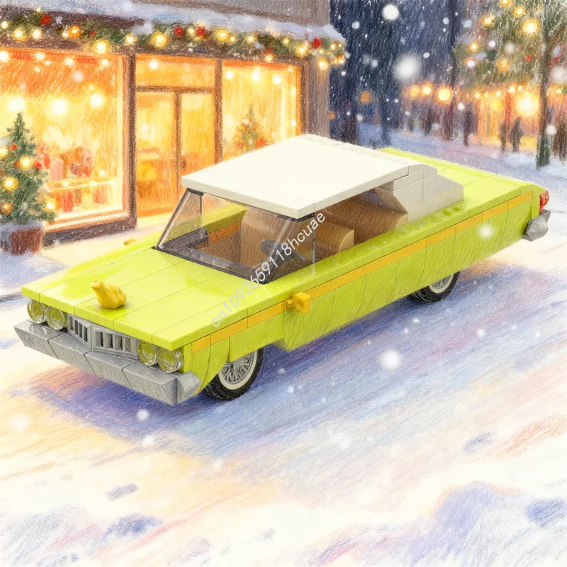 

209pcs MOC Chevroleteed Impala Non Lowrider Version City Champions Model Building Blocks Architecture Toys Christmas Gifts Kids