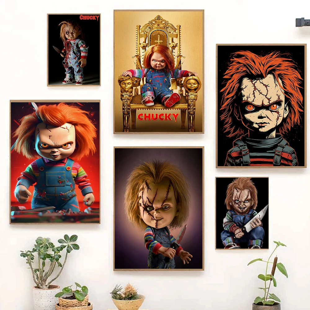 Chucky Classic Movie American Childs Play Horror Film Poster Print Wall Art Pictures Canvas Painting Living Room Home Decor Gift