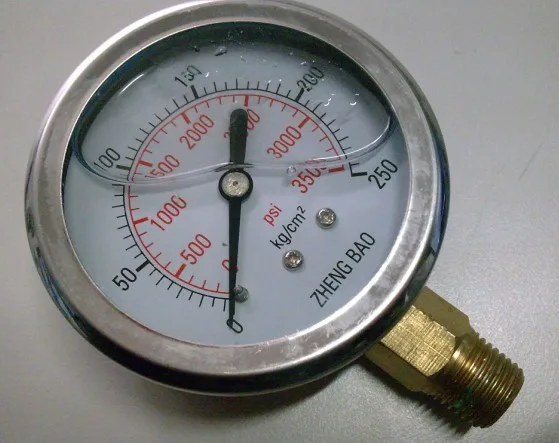 

YN-60 250kg 1/4 2-point thread shock-resistant pressure gauge