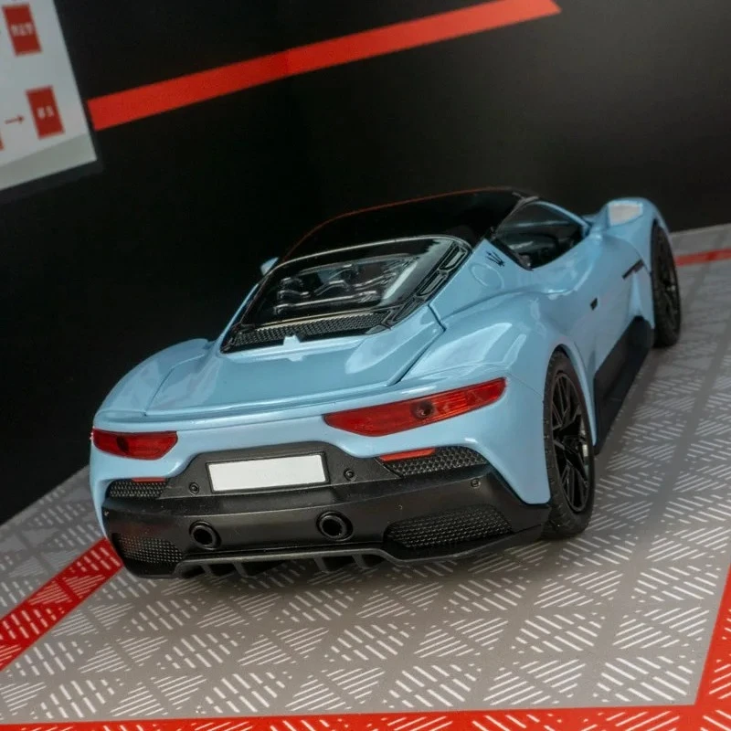 Para 1:22 maserati mc20 liga supercar modelo portas de carro e capô do motor tronco pode ser aberto com funções de som e iluminação
